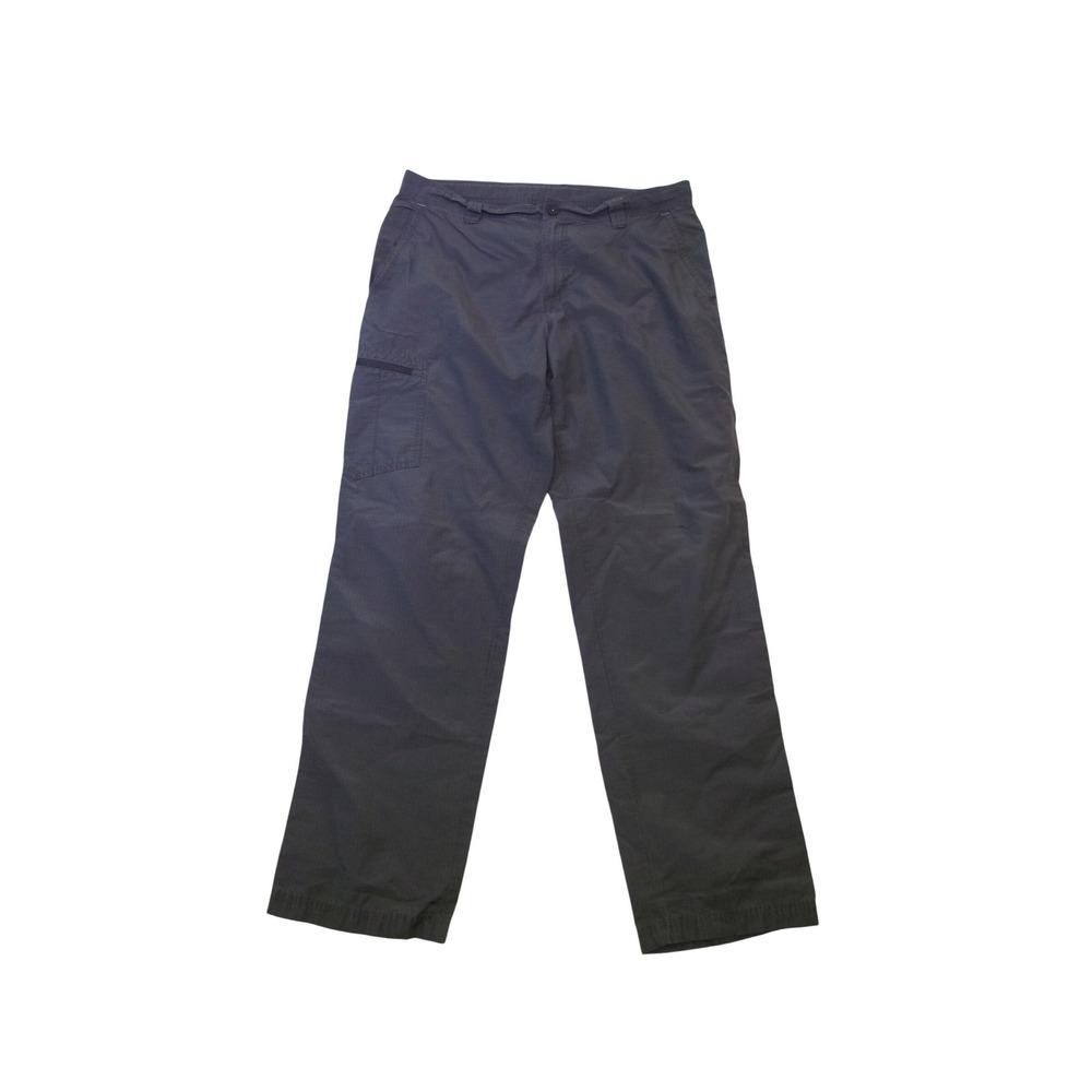 Columbia Men Cargo Pants 36x32 Grey Ripstop Hiking Outdoor Straight Leg Trousers